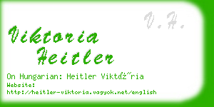 viktoria heitler business card